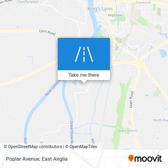 Poplar Avenue map