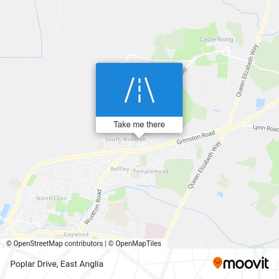 Poplar Drive map