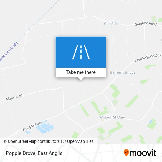 Popple Drove map