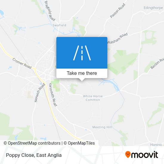 Poppy Close map