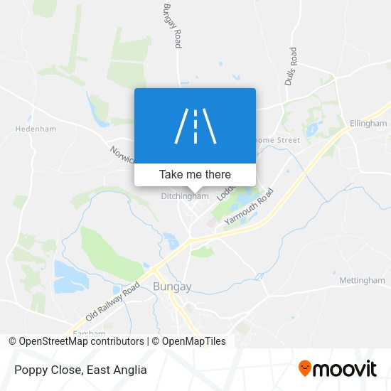 Poppy Close map