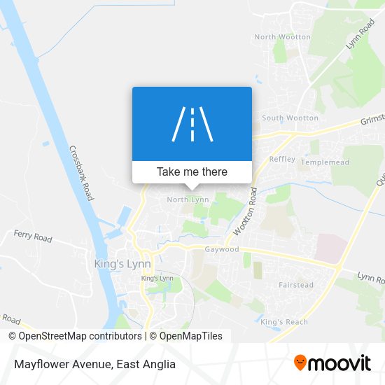 Mayflower Avenue map