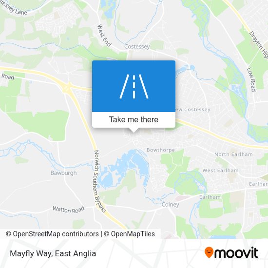 Mayfly Way map