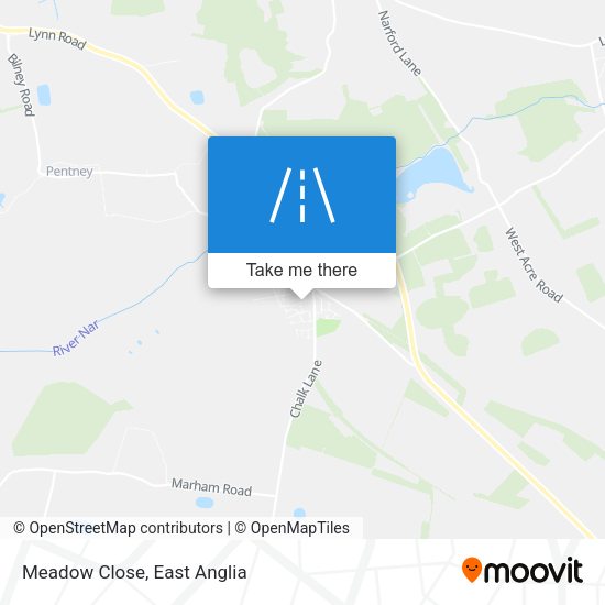 Meadow Close map