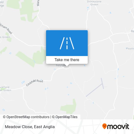 Meadow Close map