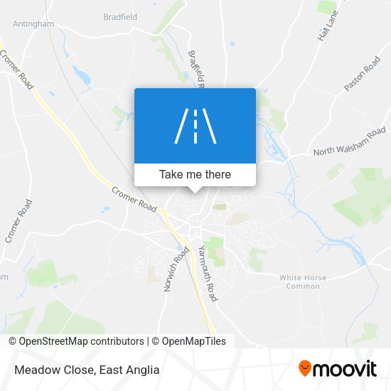 Meadow Close map