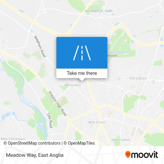 Meadow Way map