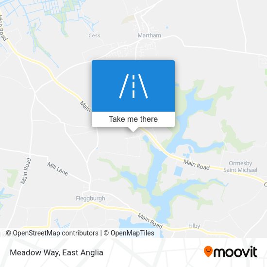 Meadow Way map