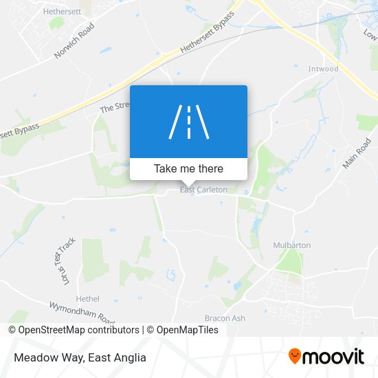 Meadow Way map