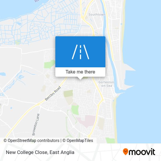 New College Close map