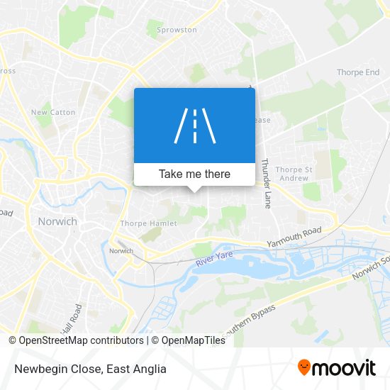 Newbegin Close map