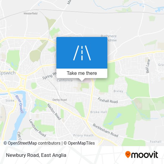 Newbury Road map
