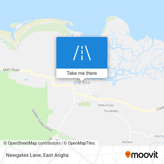 Newgates Lane map