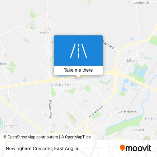 Newingham Crescent map