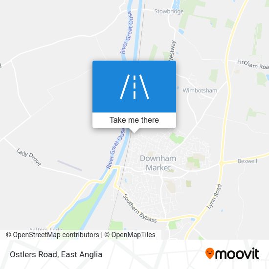 Ostlers Road map