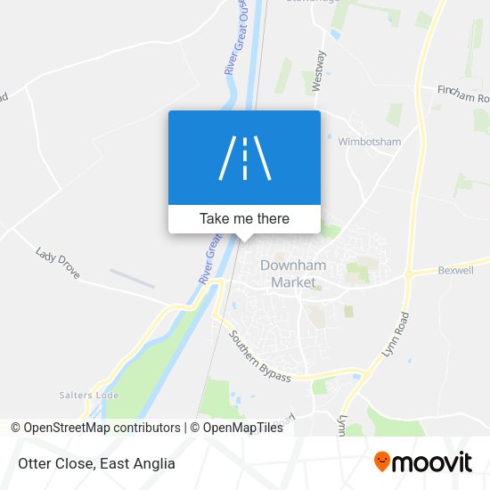 Otter Close map