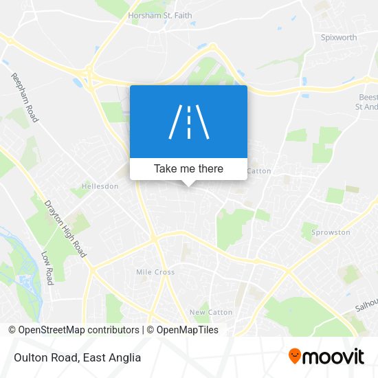 Oulton Road map