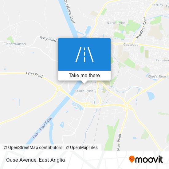 Ouse Avenue map