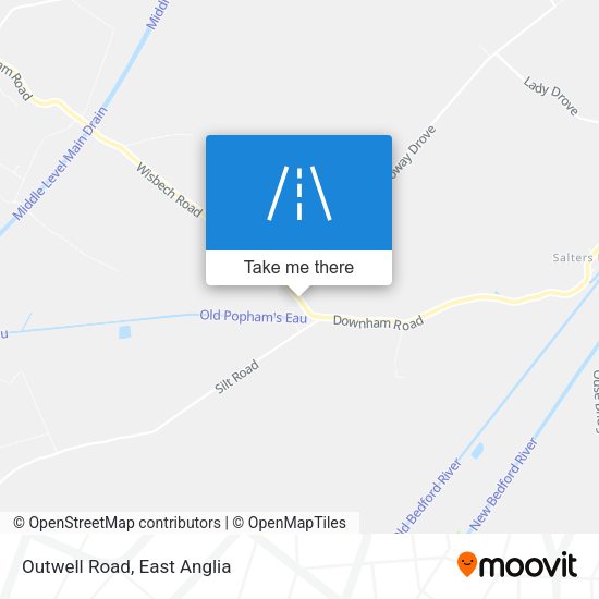 Outwell Road map