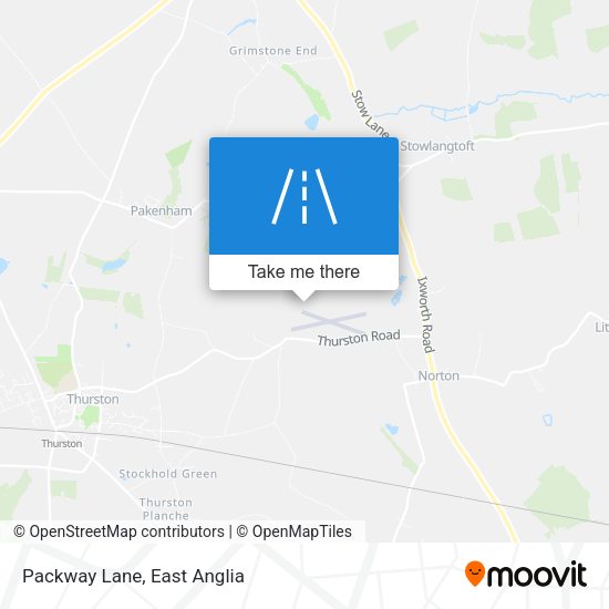 Packway Lane map
