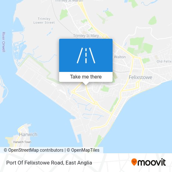 Port Of Felixstowe Road map