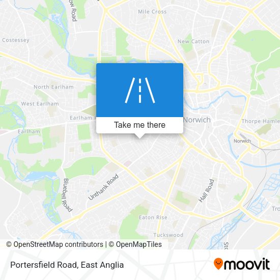 Portersfield Road map