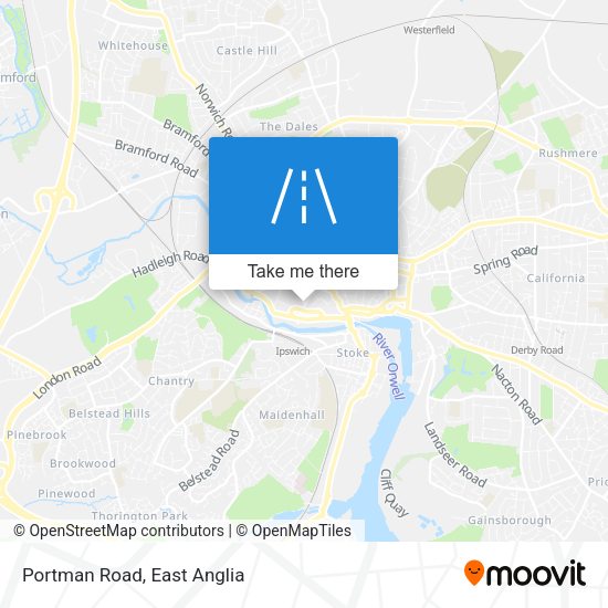 Portman Road map
