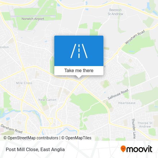 Post Mill Close map