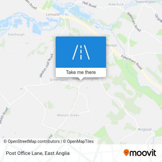 Post Office Lane map