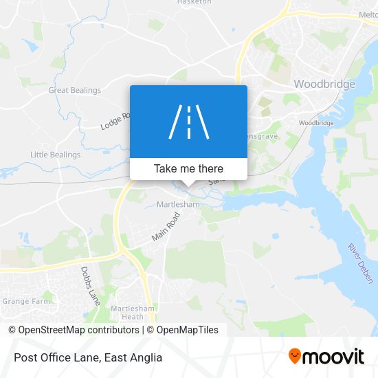 Post Office Lane map