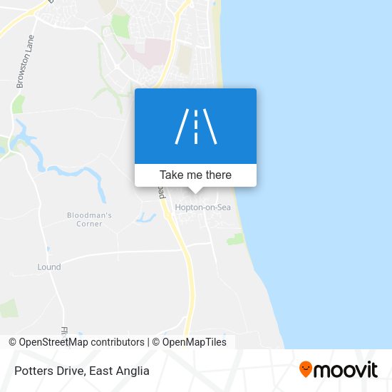 Potters Drive map