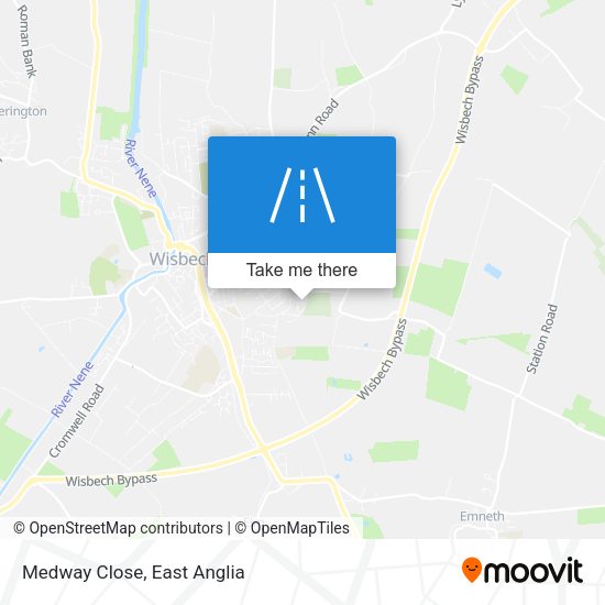 Medway Close map