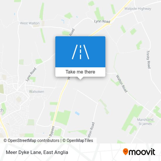Meer Dyke Lane map