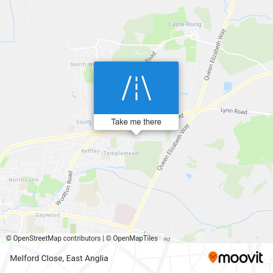 Melford Close map