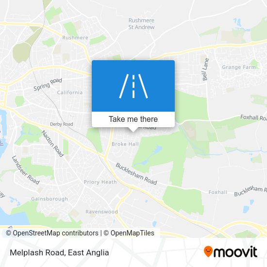 Melplash Road map