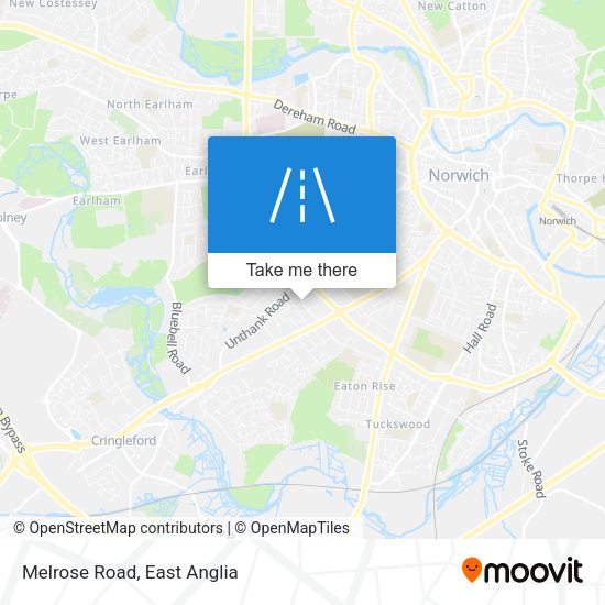 Melrose Road map