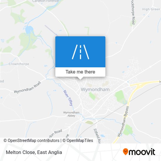 Melton Close map