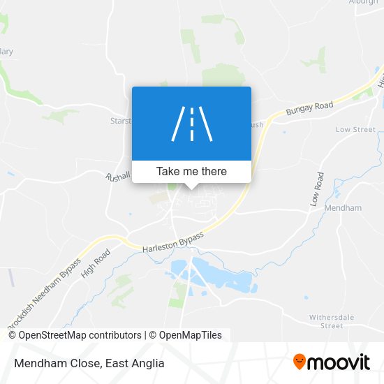 Mendham Close map