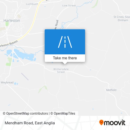 Mendham Road map
