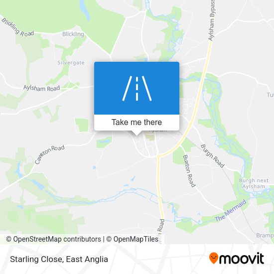 Starling Close map