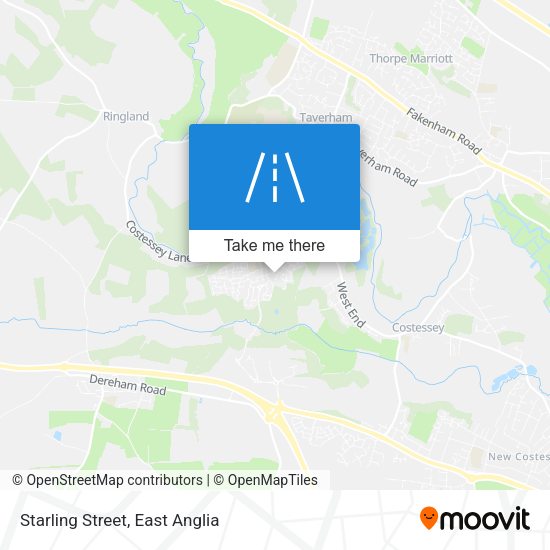 Starling Street map