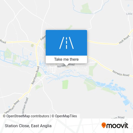 Station Close map