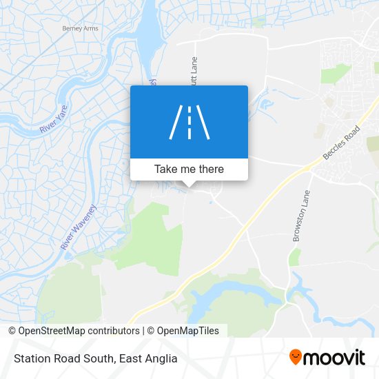 Station Road South map