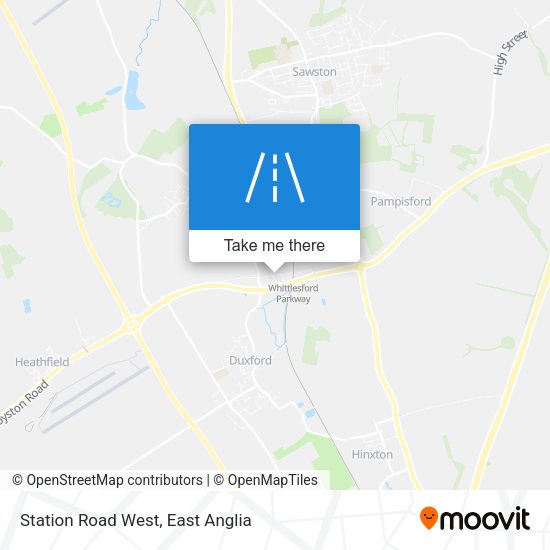 Station Road West map