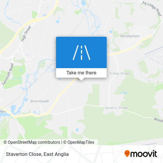 Staverton Close map