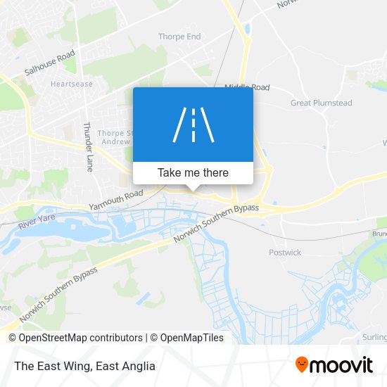 The East Wing map