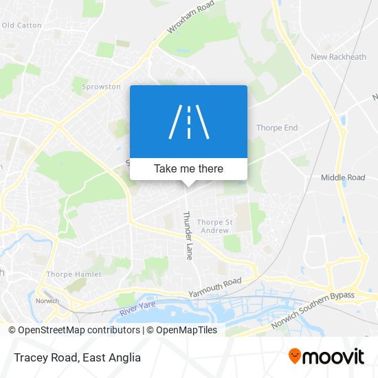 Tracey Road map