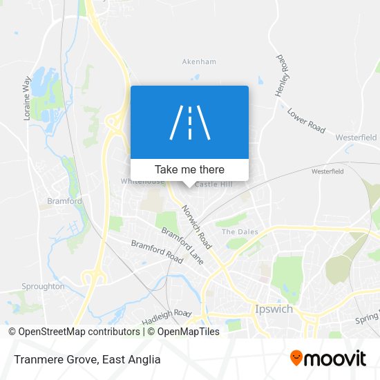 Tranmere Grove map