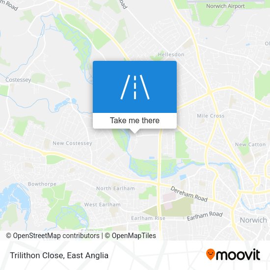 Trilithon Close map