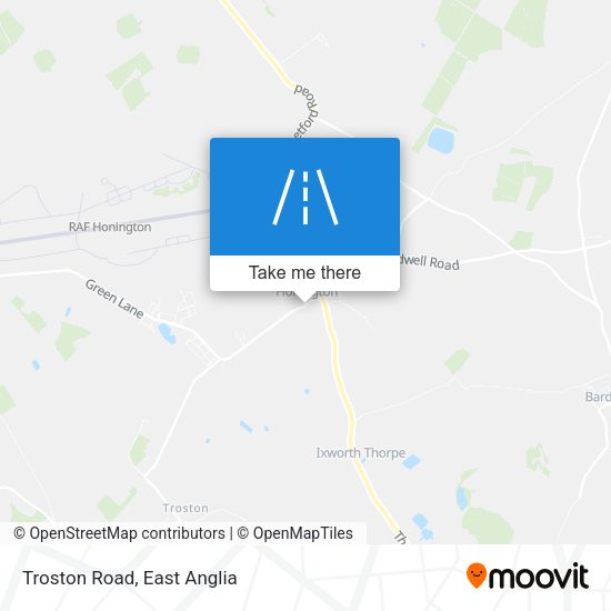 Troston Road map